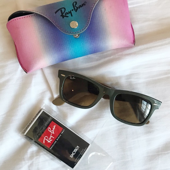 Ray-Ban Accessories - Ray-Ban Olive Wayfarers NWOT